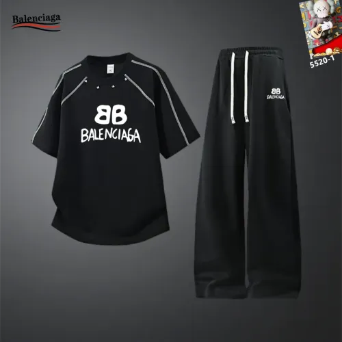 Wholesale Balenciaga Fashion Tracksuits Short Sleeved For Men #1450981 $60.00 USD, Wholesale Quality Replica Balenciaga Fashion Tracksuits