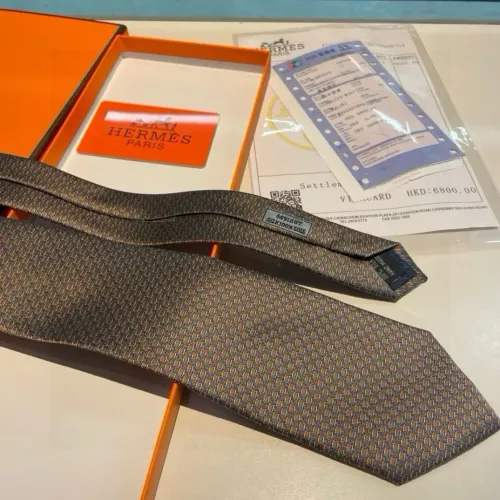 Replica Hermes Necktie For Men #1451114 $29.00 USD for Wholesale