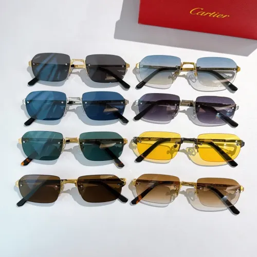 Replica Cartier AAA Quality Sunglassess #1451208 $45.00 USD for Wholesale