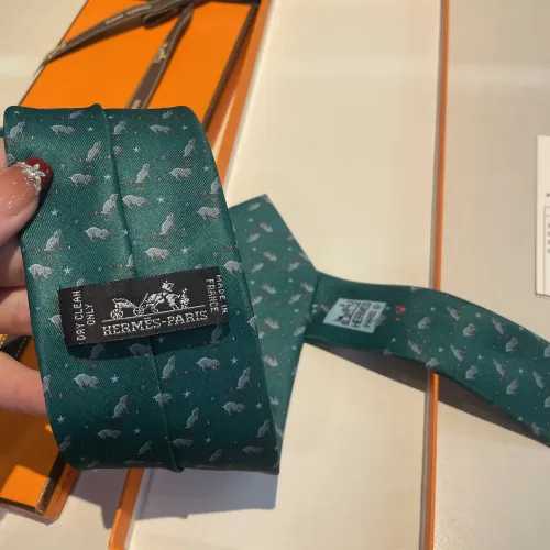 Replica Hermes Necktie For Men #1451232 $34.00 USD for Wholesale