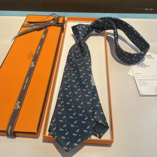 Replica Hermes Necktie For Men #1451233 $34.00 USD for Wholesale