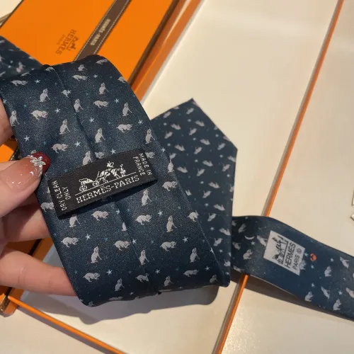 Replica Hermes Necktie For Men #1451233 $34.00 USD for Wholesale