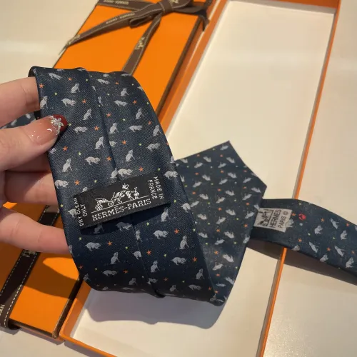 Replica Hermes Necktie For Men #1451234 $34.00 USD for Wholesale