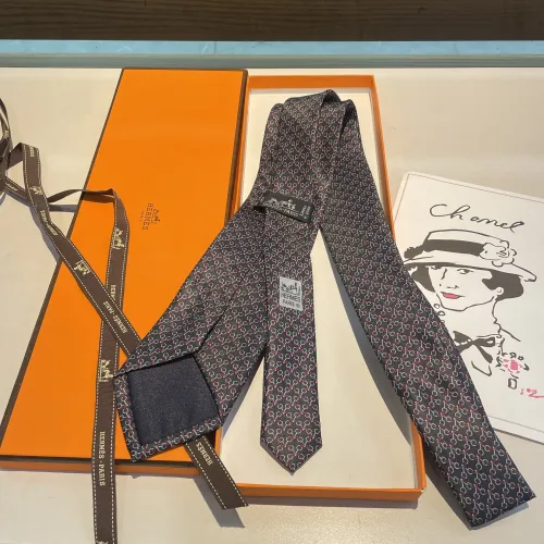 Replica Hermes Necktie For Men #1451236 $34.00 USD for Wholesale
