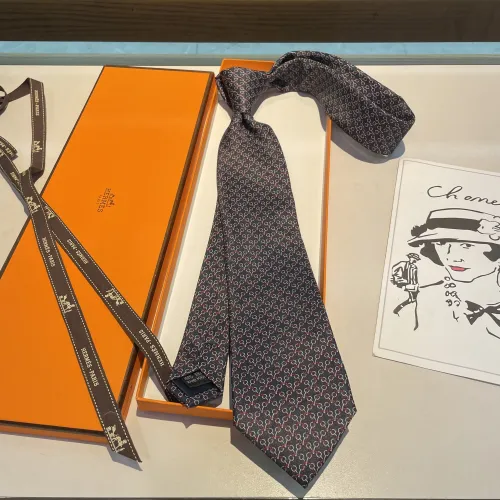 Replica Hermes Necktie For Men #1451236 $34.00 USD for Wholesale