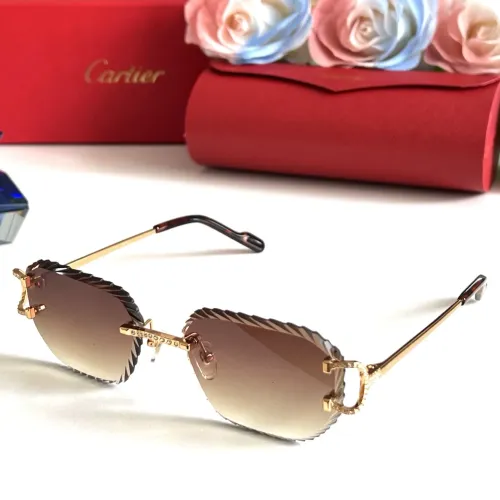 Wholesale Cartier AAA Quality Sunglassess #1451239 $68.00 USD, Wholesale Quality Replica Cartier AAA Quality Sunglassess