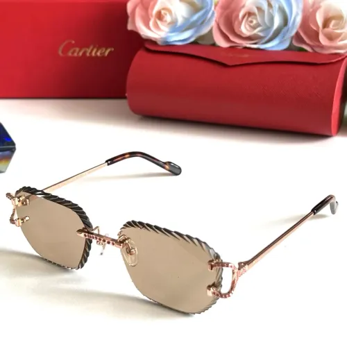 Wholesale Cartier AAA Quality Sunglassess #1451240 $68.00 USD, Wholesale Quality Replica Cartier AAA Quality Sunglassess