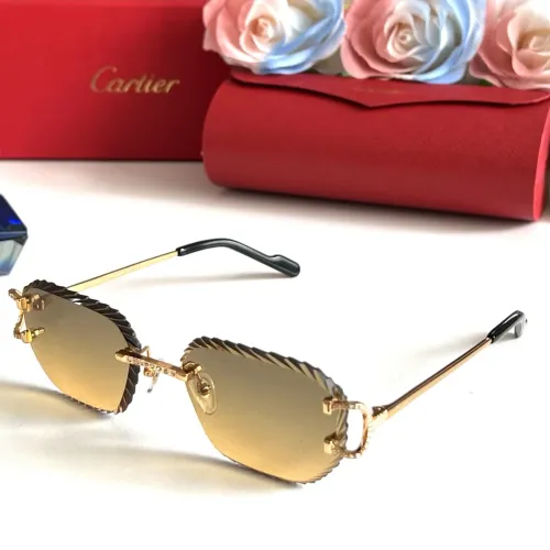 Wholesale Cartier AAA Quality Sunglassess #1451241 $68.00 USD, Wholesale Quality Replica Cartier AAA Quality Sunglassess