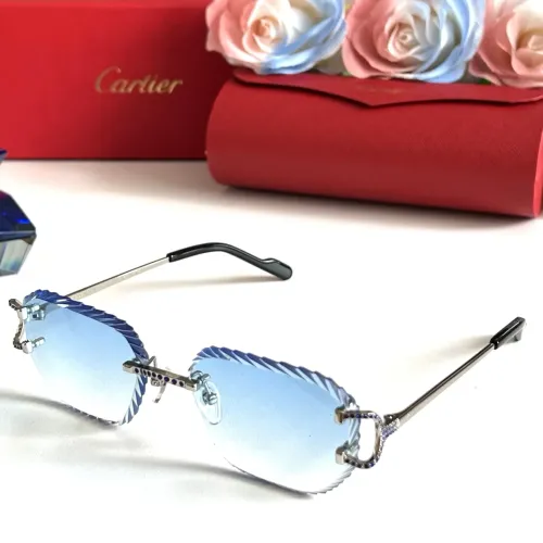 Wholesale Cartier AAA Quality Sunglassess #1451242 $68.00 USD, Wholesale Quality Replica Cartier AAA Quality Sunglassess