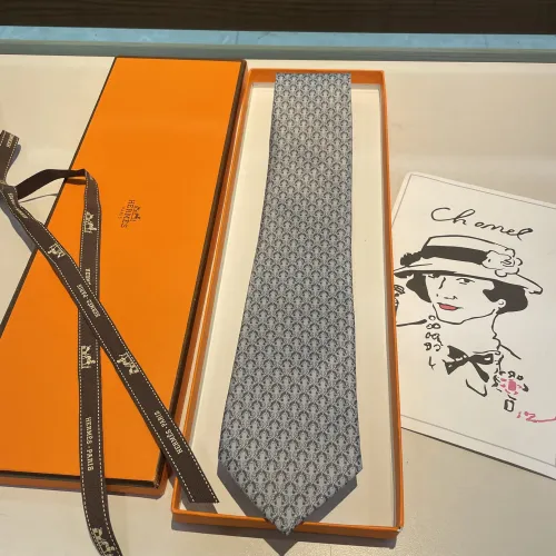 Replica Hermes Necktie For Men #1451293 $34.00 USD for Wholesale