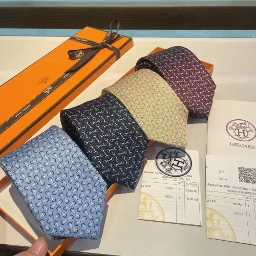 Replica Hermes Necktie For Men #1451305 $34.00 USD for Wholesale