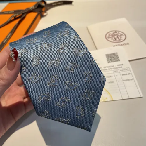Replica Hermes Necktie For Men #1451309 $34.00 USD for Wholesale