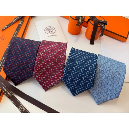 Replica Hermes Necktie For Men #1451313 $34.00 USD for Wholesale