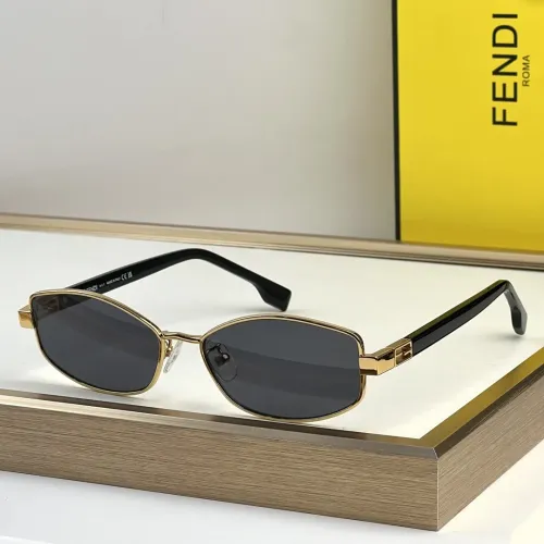Wholesale Fendi AAA Quality Sunglasses #1451329 $60.00 USD, Wholesale Quality Replica Fendi AAA Quality Sunglasses