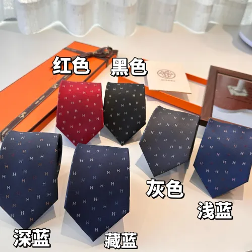 Replica Hermes Necktie For Men #1451338 $34.00 USD for Wholesale