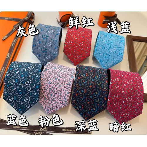 Replica Hermes Necktie For Men #1451347 $34.00 USD for Wholesale