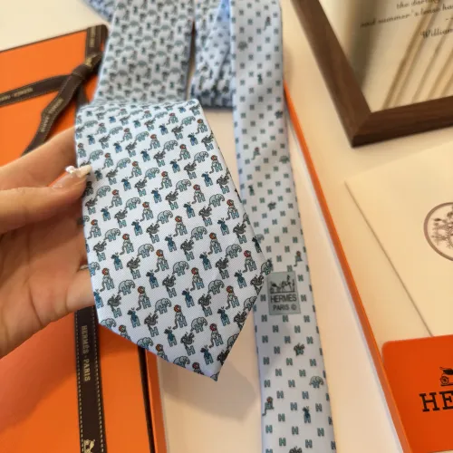 Replica Hermes Necktie For Men #1451369 $34.00 USD for Wholesale