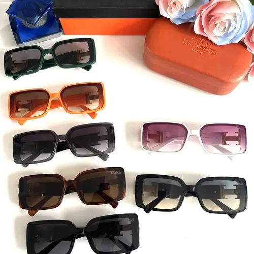 Replica Hermes AAA Quality Sunglasses #1451426 $60.00 USD for Wholesale