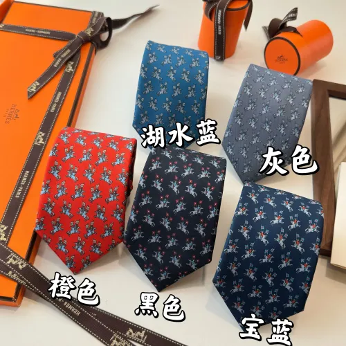 Replica Hermes Necktie For Men #1451431 $34.00 USD for Wholesale
