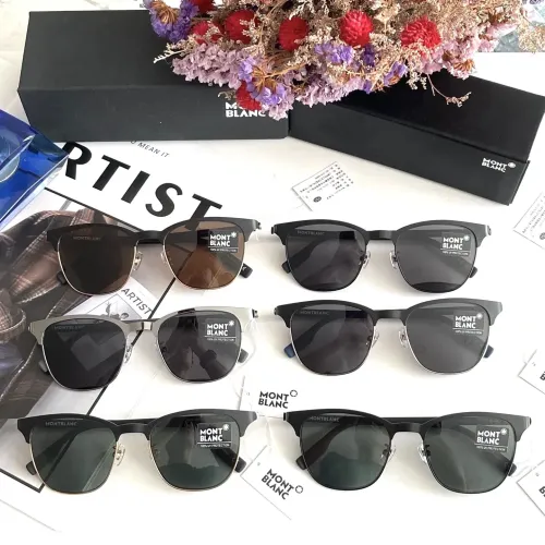 Replica Montblanc AAA Quality Sunglasses #1451485 $60.00 USD for Wholesale