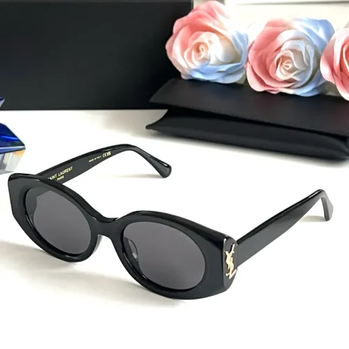 Wholesale Yves Saint Laurent YSL AAA Quality Sunglasses #1451679 $60.00 USD, Wholesale Quality Replica Yves Saint Laurent YSL AAA Quality Sunglasses