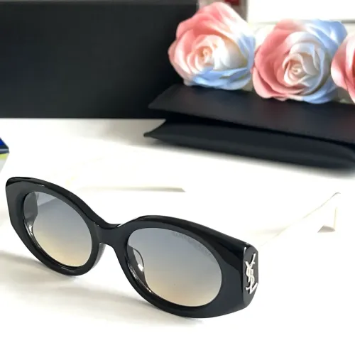 Wholesale Yves Saint Laurent YSL AAA Quality Sunglasses #1451680 $60.00 USD, Wholesale Quality Replica Yves Saint Laurent YSL AAA Quality Sunglasses
