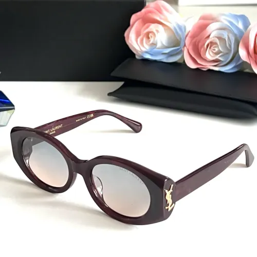 Wholesale Yves Saint Laurent YSL AAA Quality Sunglasses #1451683 $60.00 USD, Wholesale Quality Replica Yves Saint Laurent YSL AAA Quality Sunglasses
