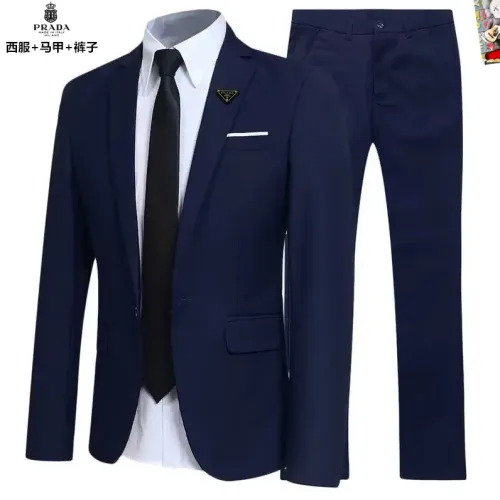 Wholesale Prada Tracksuits Long Sleeved For Men #1451769 $92.00 USD, Wholesale Quality Replica Prada Tracksuits