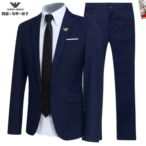 Wholesale Armani Tracksuits Long Sleeved For Men #1451773 $92.00 USD, Wholesale Quality Replica Armani Tracksuits