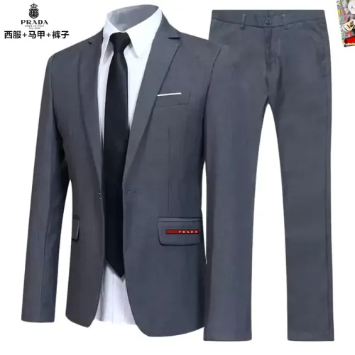 Wholesale Prada Tracksuits Long Sleeved For Men #1451796 $92.00 USD, Wholesale Quality Replica Prada Tracksuits