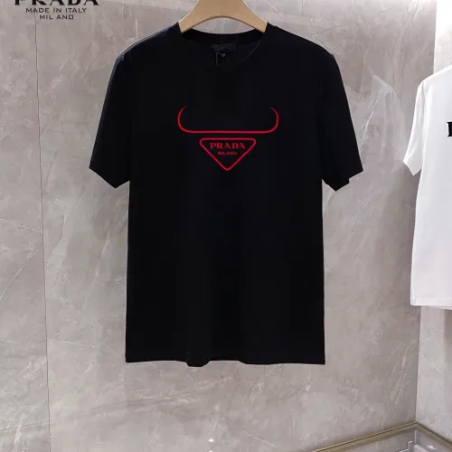 Wholesale Prada T-Shirts Short Sleeved For Unisex #1451832 $25.00 USD, Wholesale Quality Replica Prada T-Shirts