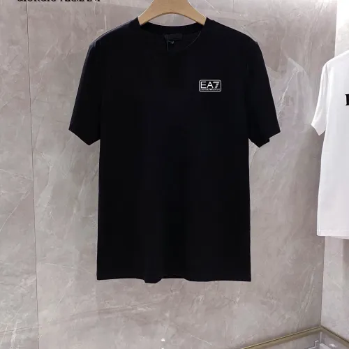 Wholesale Armani T-Shirts Short Sleeved For Unisex #1451834 $25.00 USD, Wholesale Quality Replica Armani T-Shirts