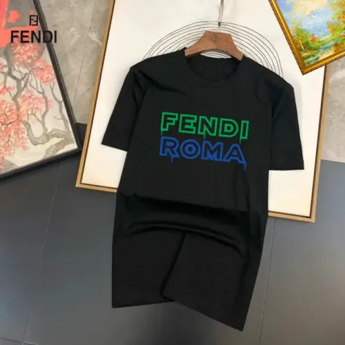 Wholesale Fendi T-Shirts Short Sleeved For Unisex #1451888 $25.00 USD, Wholesale Quality Replica Fendi T-Shirts
