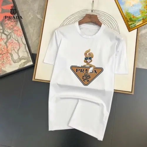 Wholesale Prada T-Shirts Short Sleeved For Unisex #1451907 $25.00 USD, Wholesale Quality Replica Prada T-Shirts