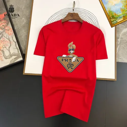 Wholesale Prada T-Shirts Short Sleeved For Unisex #1451923 $25.00 USD, Wholesale Quality Replica Prada T-Shirts