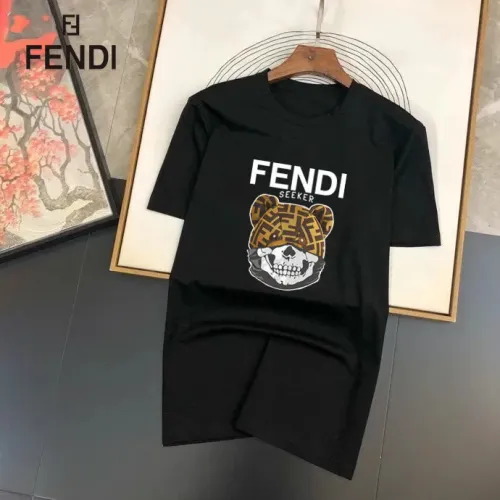 Wholesale Fendi T-Shirts Short Sleeved For Unisex #1451946 $25.00 USD, Wholesale Quality Replica Fendi T-Shirts