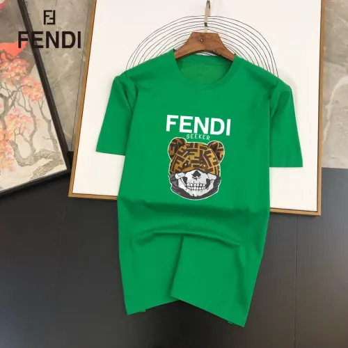 Wholesale Fendi T-Shirts Short Sleeved For Unisex #1451948 $25.00 USD, Wholesale Quality Replica Fendi T-Shirts