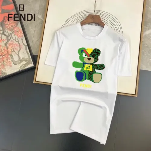 Wholesale Fendi T-Shirts Short Sleeved For Unisex #1452002 $25.00 USD, Wholesale Quality Replica Fendi T-Shirts