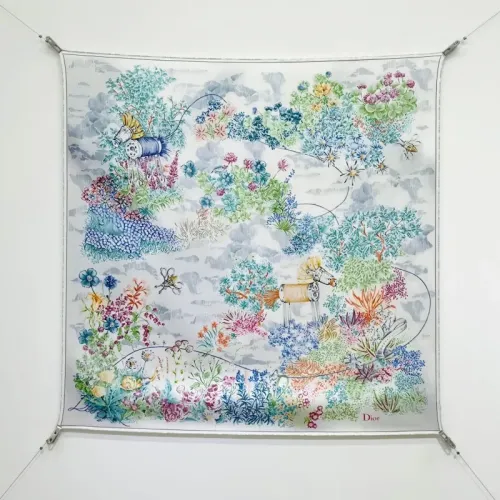 Wholesale Christian Dior Silk Square #1452008 $64.00 USD, Wholesale Quality Replica Christian Dior Scarf
