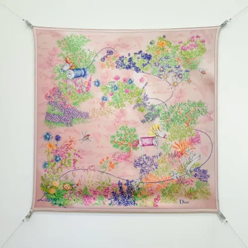 Wholesale Christian Dior Silk Square #1452010 $64.00 USD, Wholesale Quality Replica Christian Dior Scarf