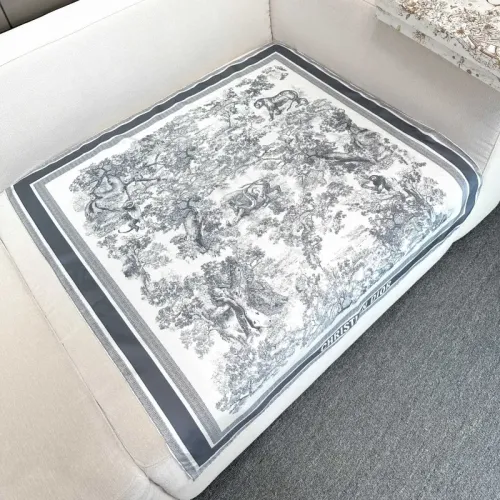 Wholesale Christian Dior Silk Square #1452019 $76.00 USD, Wholesale Quality Replica Christian Dior Scarf