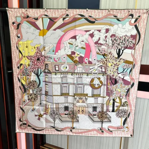 Wholesale Christian Dior Silk Square #1452025 $56.00 USD, Wholesale Quality Replica Christian Dior Scarf
