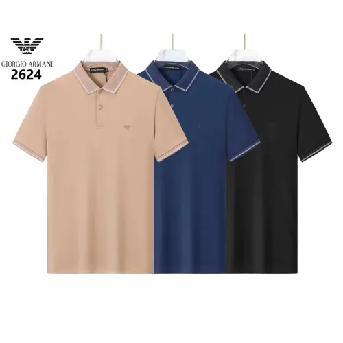 Replica Armani T-Shirts Short Sleeved For Men #1452106 $36.00 USD for Wholesale