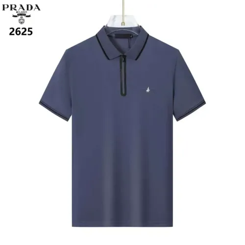 Wholesale Prada T-Shirts Short Sleeved For Men #1452111 $36.00 USD, Wholesale Quality Replica Prada T-Shirts