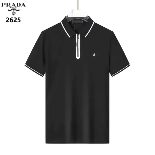 Wholesale Prada T-Shirts Short Sleeved For Men #1452112 $36.00 USD, Wholesale Quality Replica Prada T-Shirts
