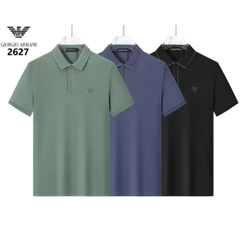 Replica Armani T-Shirts Short Sleeved For Men #1452117 $36.00 USD for Wholesale