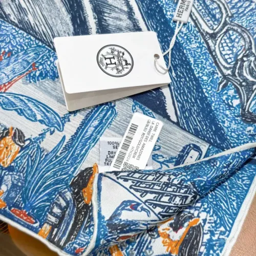 Replica Hermes Silk Square #1452182 $64.00 USD for Wholesale