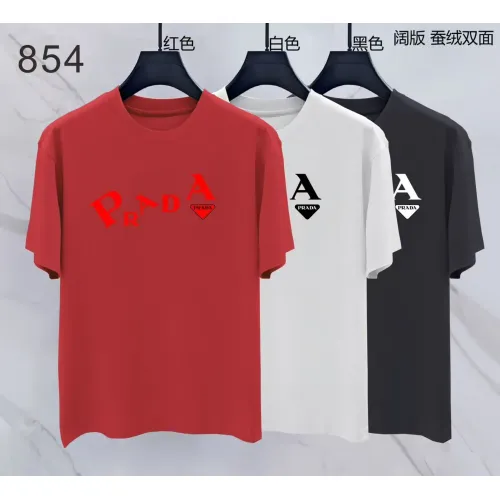 Replica Prada T-Shirts Short Sleeved For Men #1452209 $38.00 USD for Wholesale