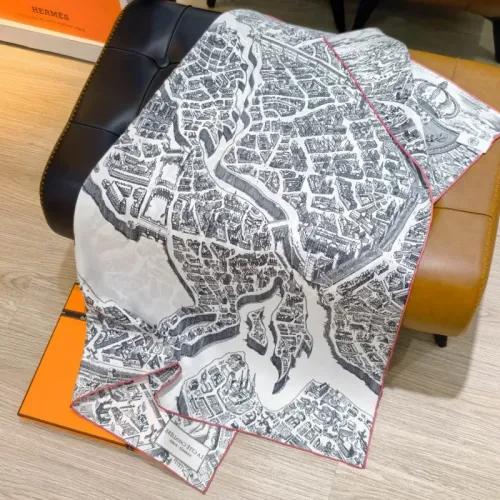 Replica Hermes Silk Square #1452228 $64.00 USD for Wholesale