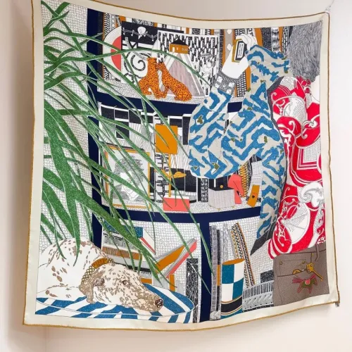 Wholesale Hermes Silk Square #1452244 $76.00 USD, Wholesale Quality Replica Hermes Scarf